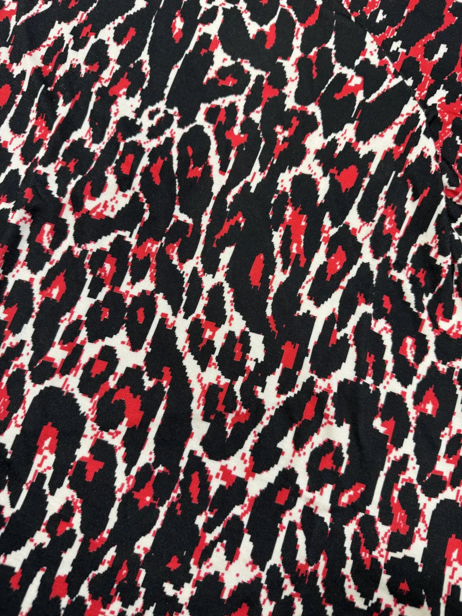 SS2014 Alexander Mcqueen Red Leopard Print T-Shirt TYvsqHx 6