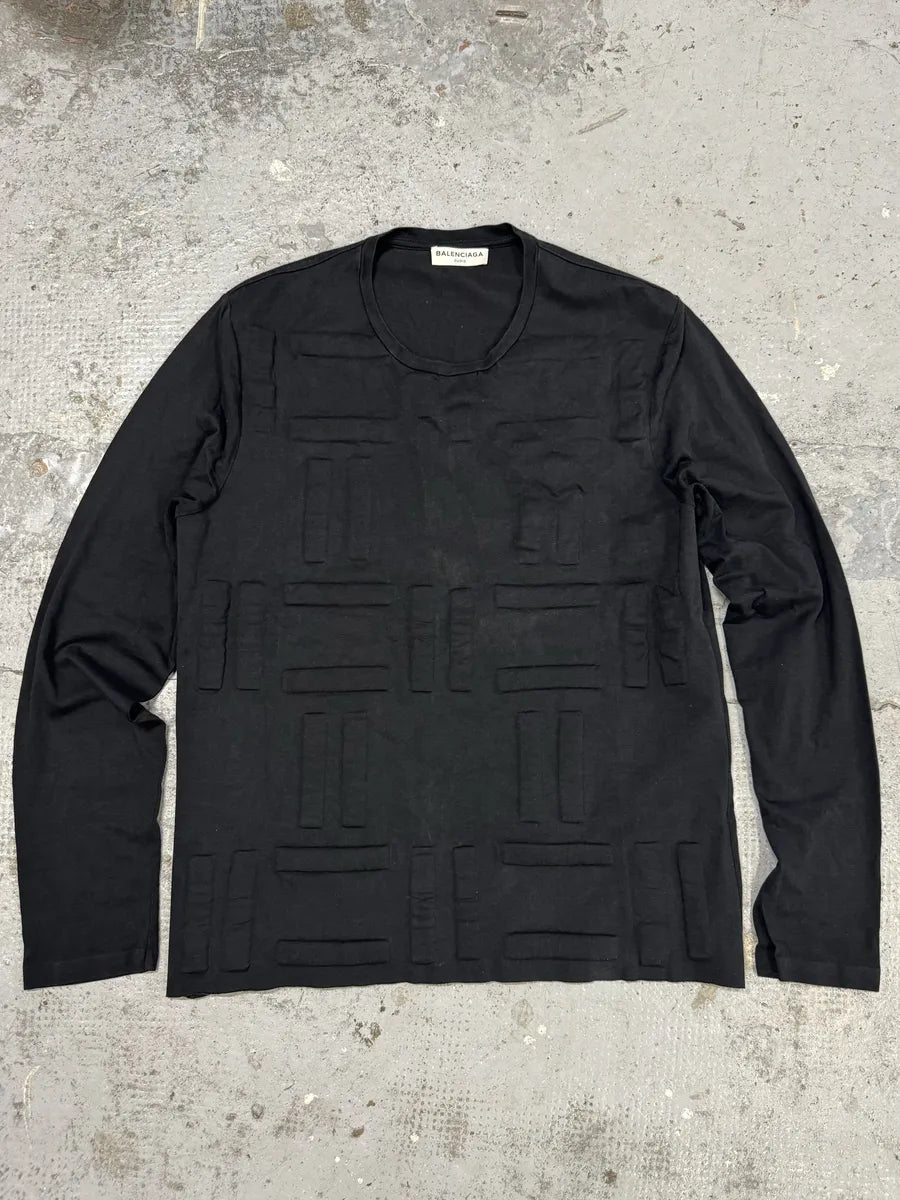 SS2014 Balenciaga Architecture Black Longsleeves ZnRMUTI 4
