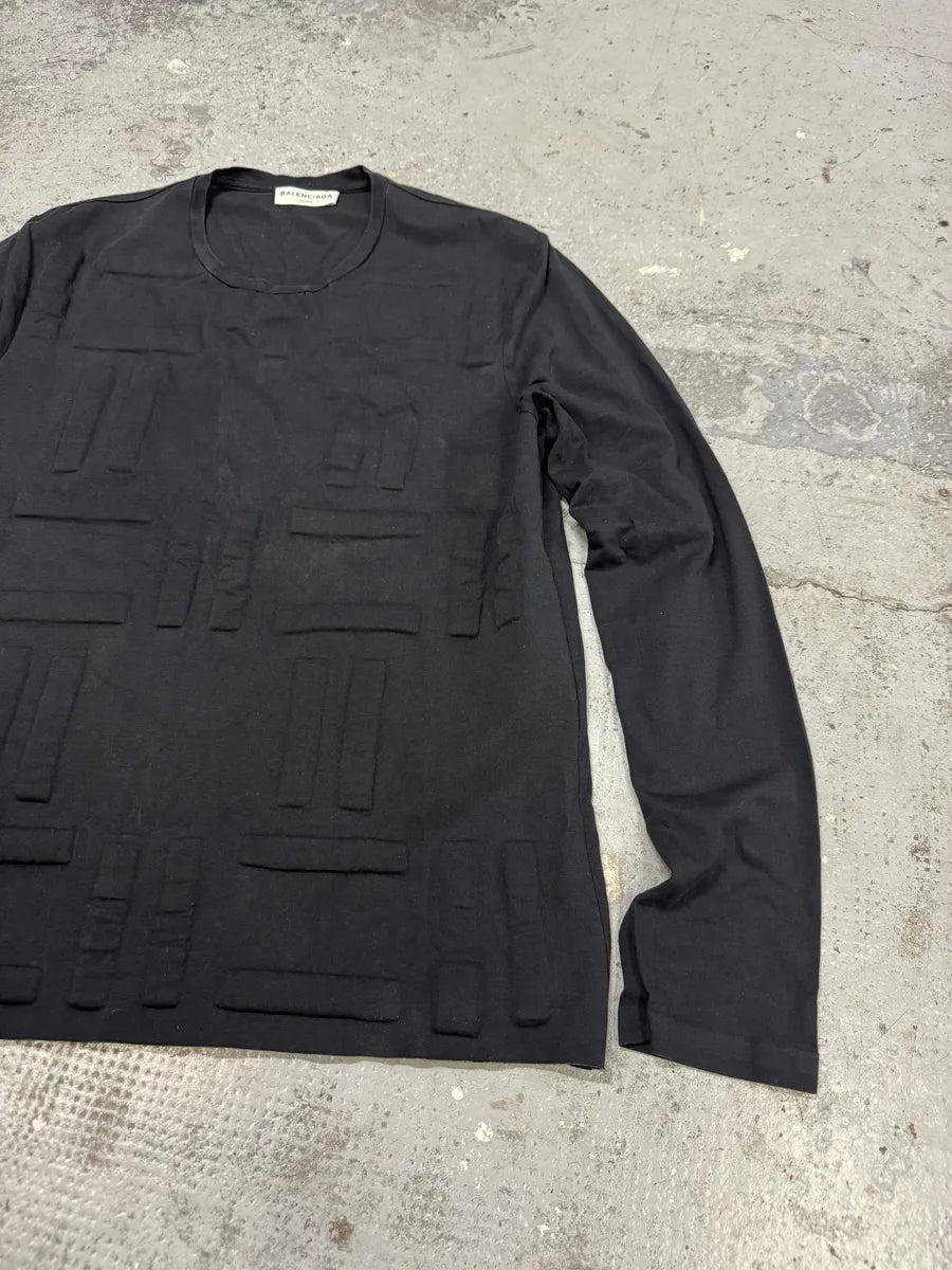 SS2014 Balenciaga Architecture Black Longsleeves ZnRMUTI 7
