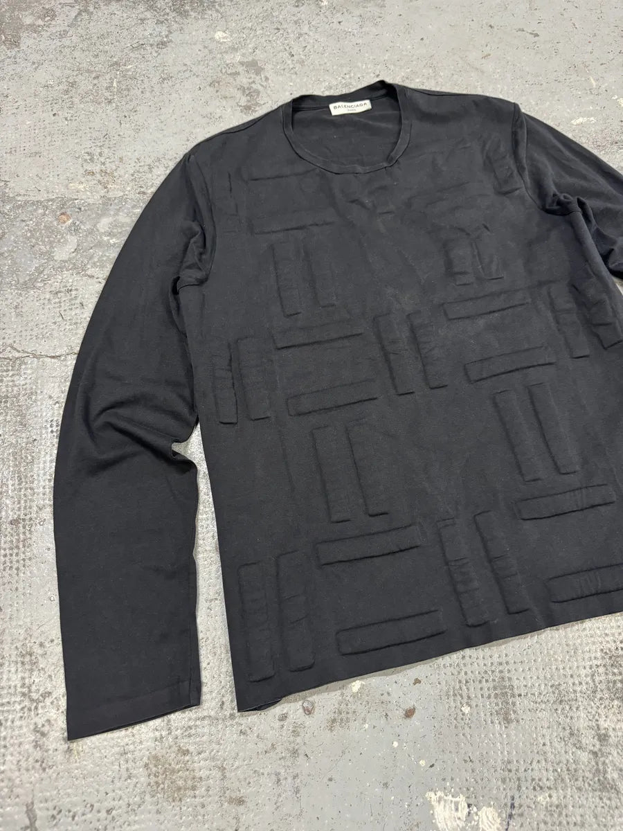 SS2014 Balenciaga Architecture Black Longsleeves ZnRMUTI 9