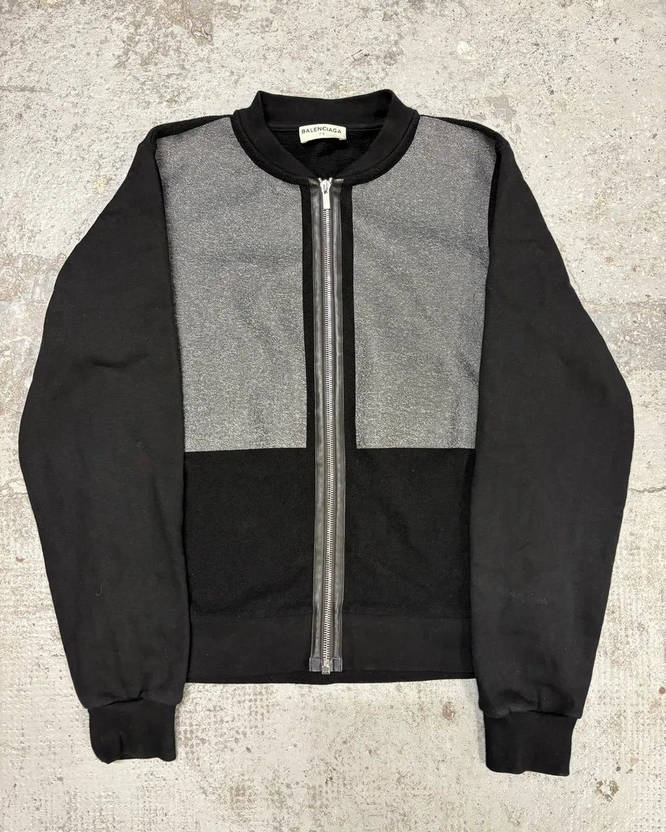 SS2014 Balenciaga Black & Grey Bomber Jacket quGvloV 0