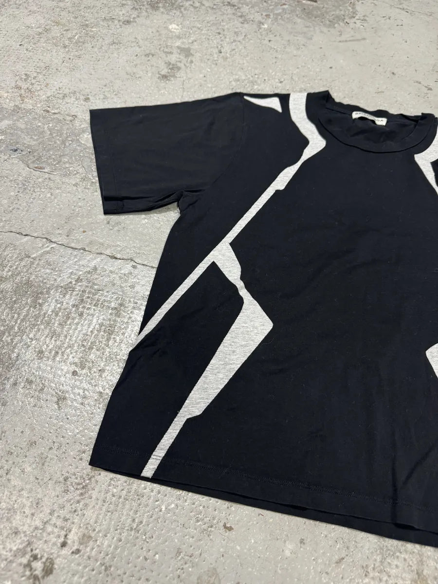 SS2014 Balenciaga Black & Grey Contemporary T-Shirt ICHfppL 3