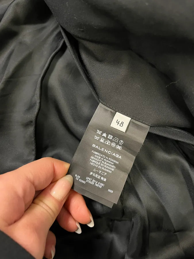 SS2014 Balenciaga Black Bomber Jacket hUqEfLr 9