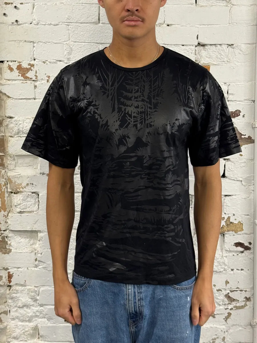 SS2014 Balenciaga Forest Black T-Shirt mGYlfIY 0
