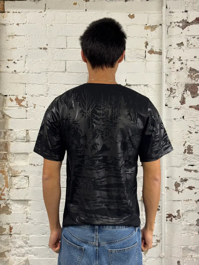 SS2014 Balenciaga Forest Black T-Shirt mGYlfIY 1