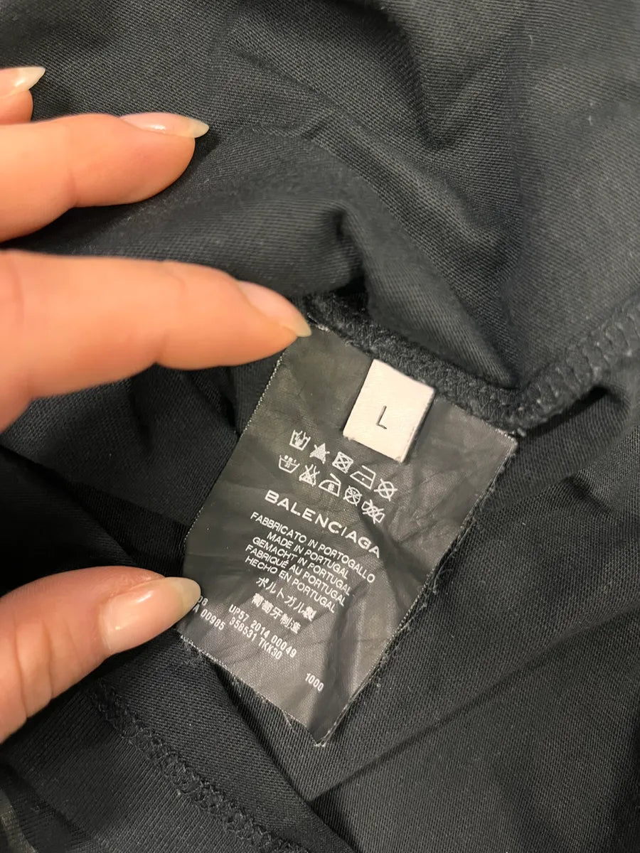 SS2014 Balenciaga Forest Black T-Shirt mGYlfIY 7