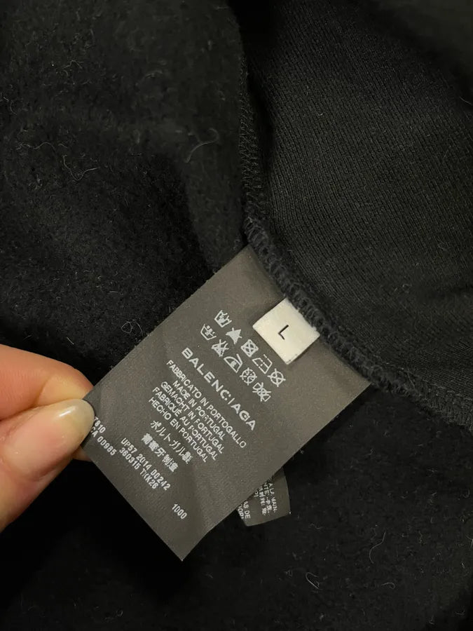 SS2014 Balenciaga Grey & Black Zip-up Sweater rlXbUna 8