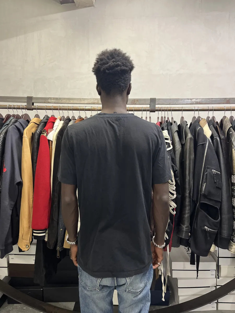 SS2014 Cavalli 2 Flowers Black T-Shirt RWApdjS 2