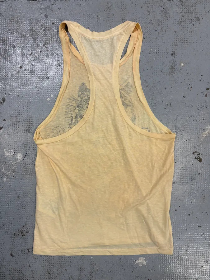 SS2014 Dsquared2 Beige Cotton Linen Tiger Jungle Top ETiUKLt 4