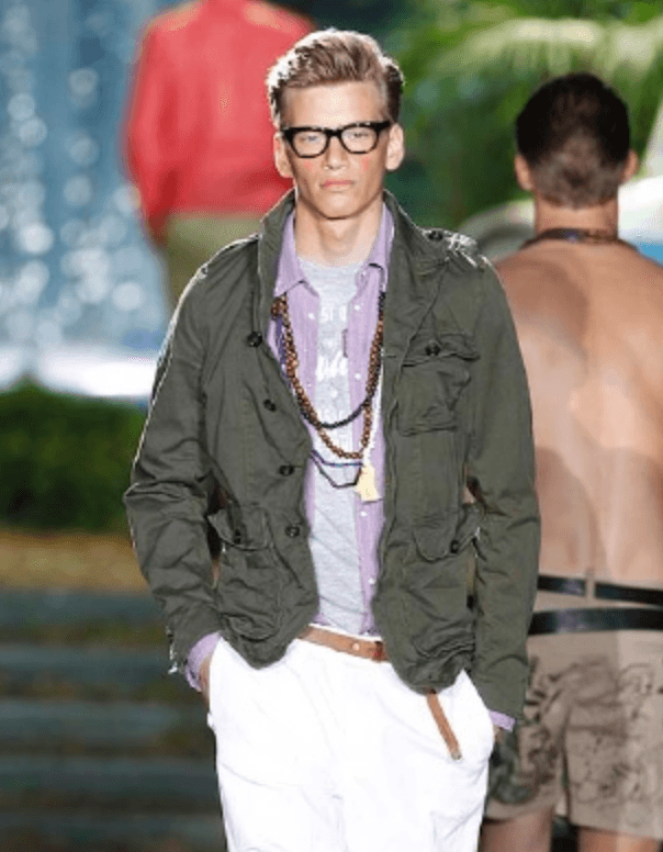 SS2014 Dsquared2 Khaki Green Cargo Military Jacket  qcbtAtS 1