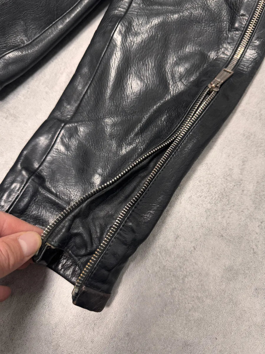 SS2014 Dsquared2 Moto Multi-Zip Calf Leather Jacket (XL) 7