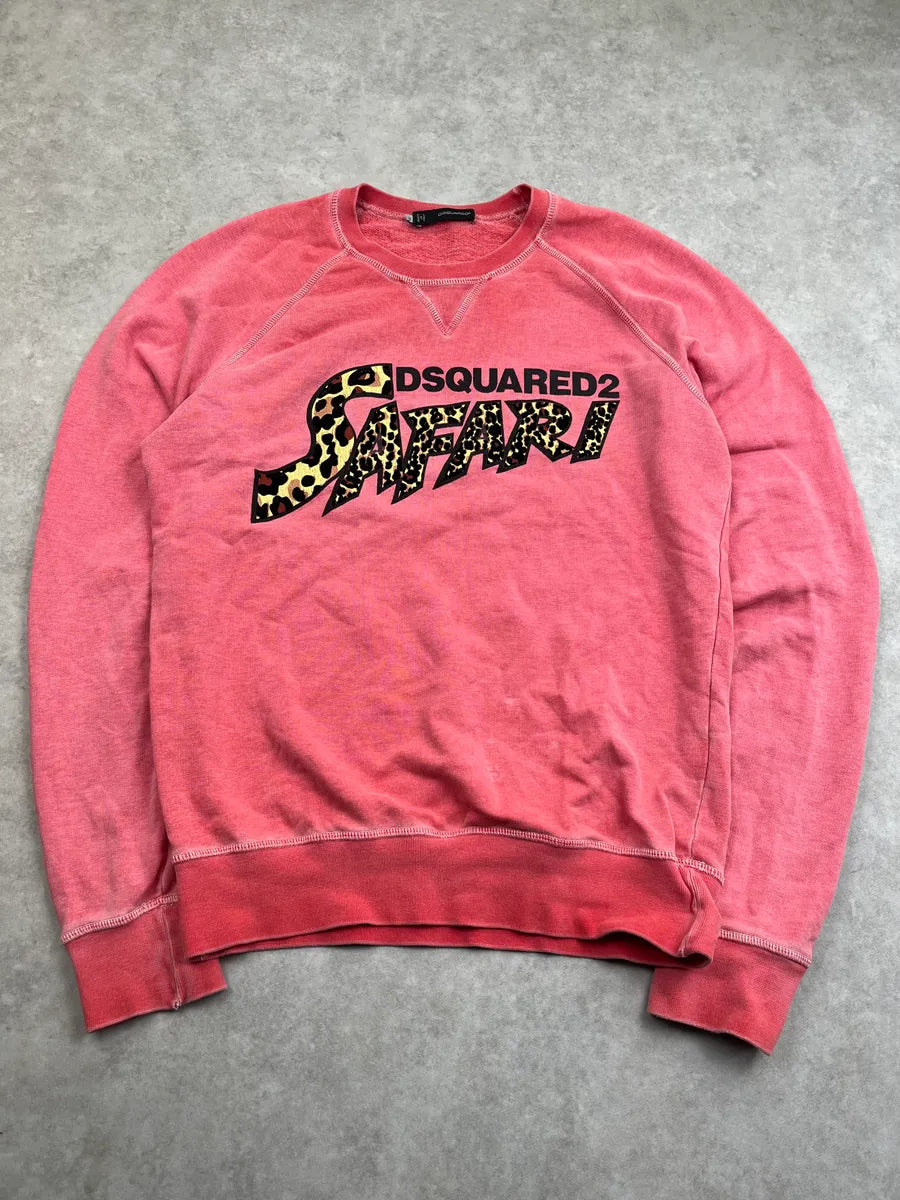 SS2014 Dsquared2 Safari Leopard Pink Sweater pnVnMaS 0