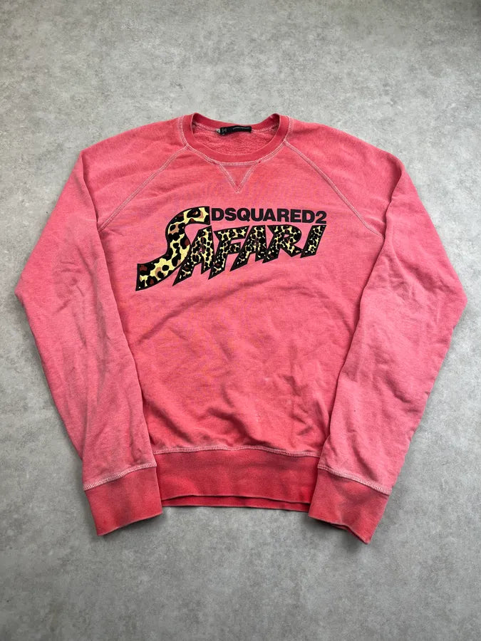 SS2014 Dsquared2 Safari Leopard Pink Sweater pnVnMaS 3