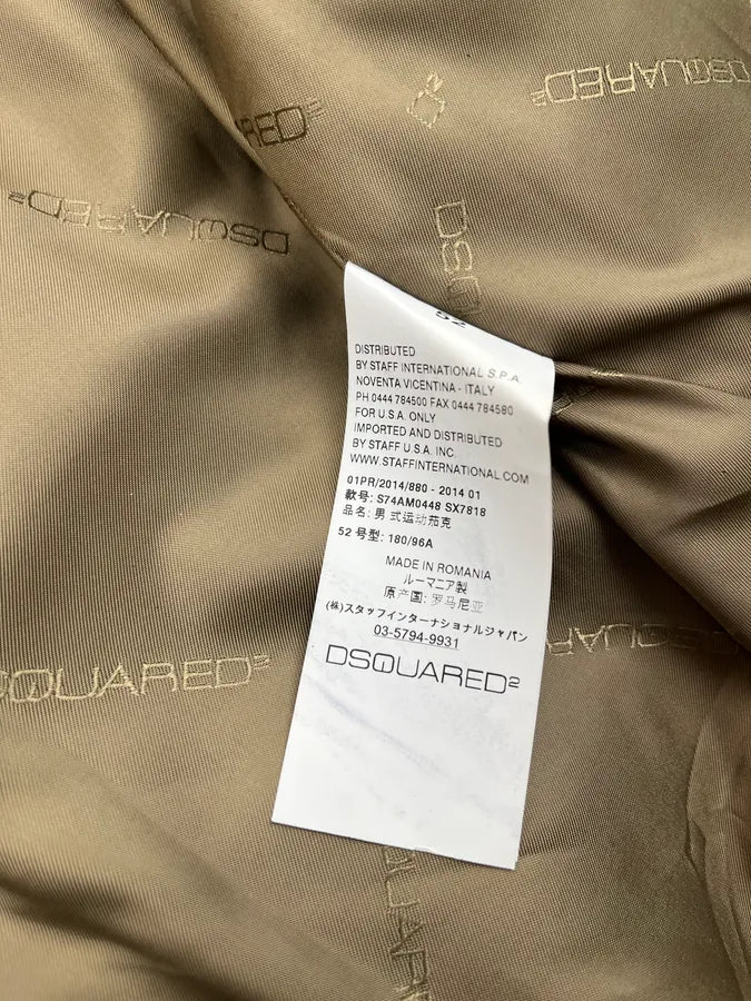 SS2014 Dsquared2 Ultra Zip Motorcycle Black & Brown Leather Jacket iPoJNvI 10