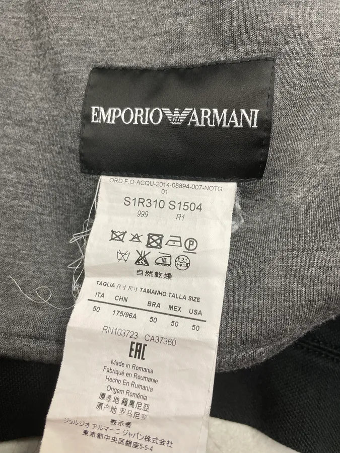 SS2014 Emporio Armani Black Zip-up Sweater smCmpin 10