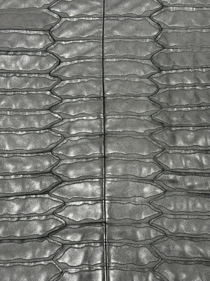 SS2014 Emporio Armani Napoleon Armor Black Leather Cropped Jacket NVhvtHf 8