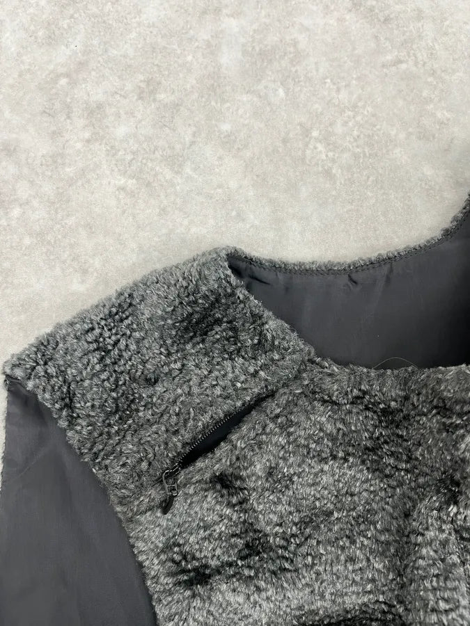 SS2014 Emporio Armani Plushed Black Vest ZurdMjH 9