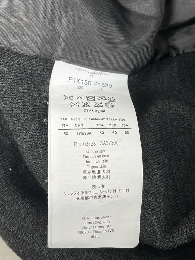 SS2014 Emporio Armani Plushed Black Vest ZurdMjH 7