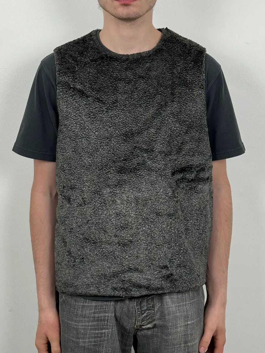 SS2014 Emporio Armani Plushed Black Vest ZurdMjH 1