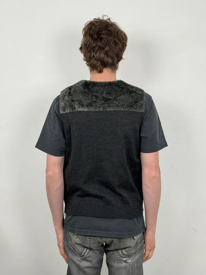 SS2014 Emporio Armani Plushed Black Vest ZurdMjH 2