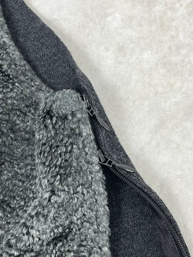 SS2014 Emporio Armani Plushed Black Vest ZurdMjH 10