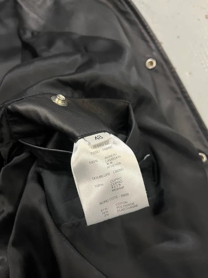SS2014 Givenchy Black Leather Star Bomber Jacket by Riccardo Tisci gAluIxs 10