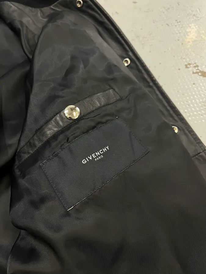SS2014 Givenchy Black Leather Star Bomber Jacket by Riccardo Tisci gAluIxs 9