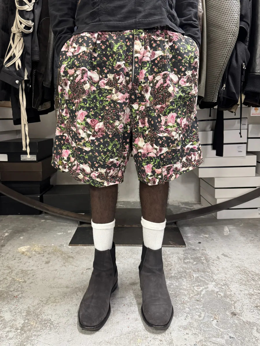 SS2014 Givenchy Floral Print Green & Pink Shorts by Riccardo Tisci QWpWNaL 0