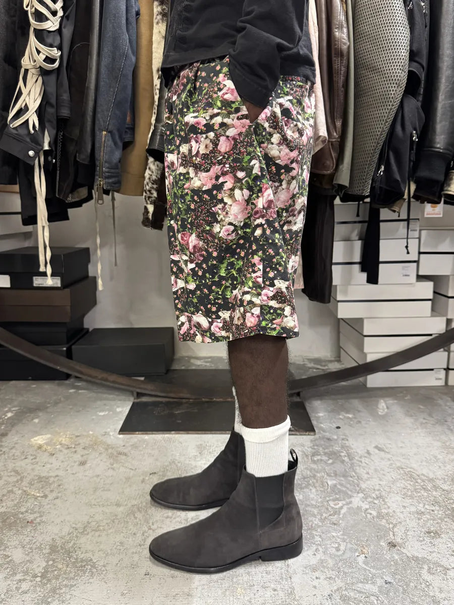 SS2014 Givenchy Floral Print Green & Pink Shorts by Riccardo Tisci QWpWNaL 1