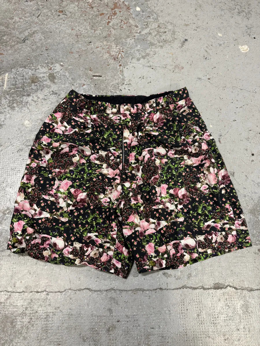 SS2014 Givenchy Floral Print Green & Pink Shorts by Riccardo Tisci QWpWNaL 3