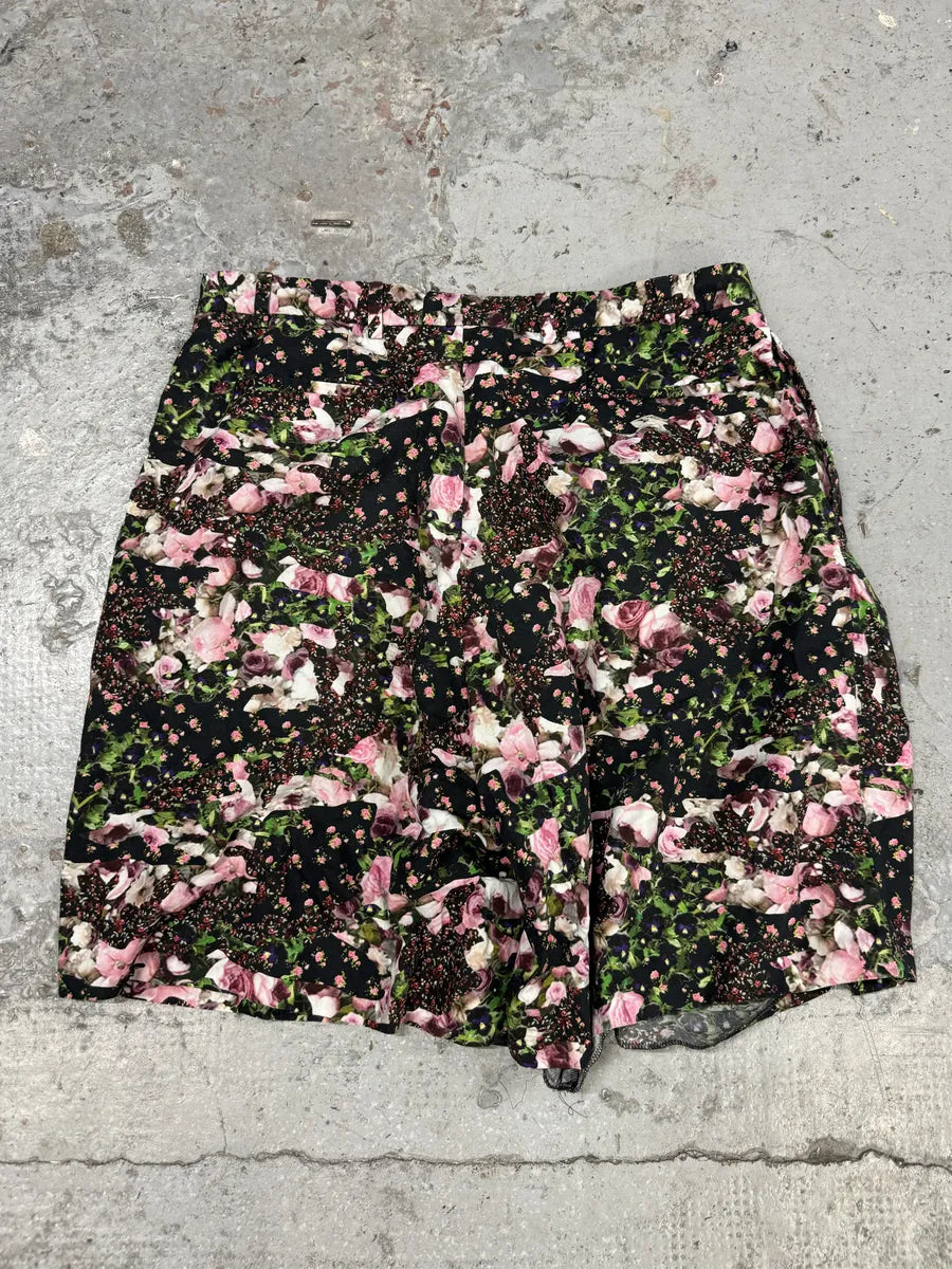 SS2014 Givenchy Floral Print Green & Pink Shorts by Riccardo Tisci QWpWNaL 4