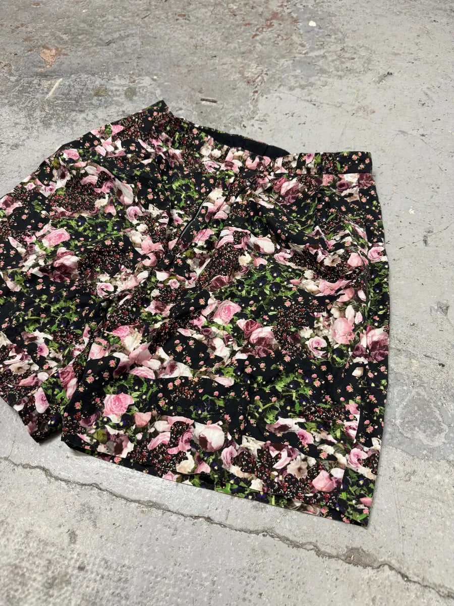 SS2014 Givenchy Floral Print Green & Pink Shorts by Riccardo Tisci QWpWNaL 7