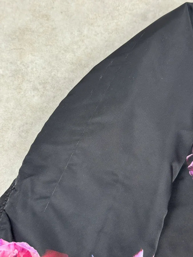 SS2014 Givenchy Reversible Black & Pink Floral Bomber Jacket by Riccardo Tisci MJXmSbV 12