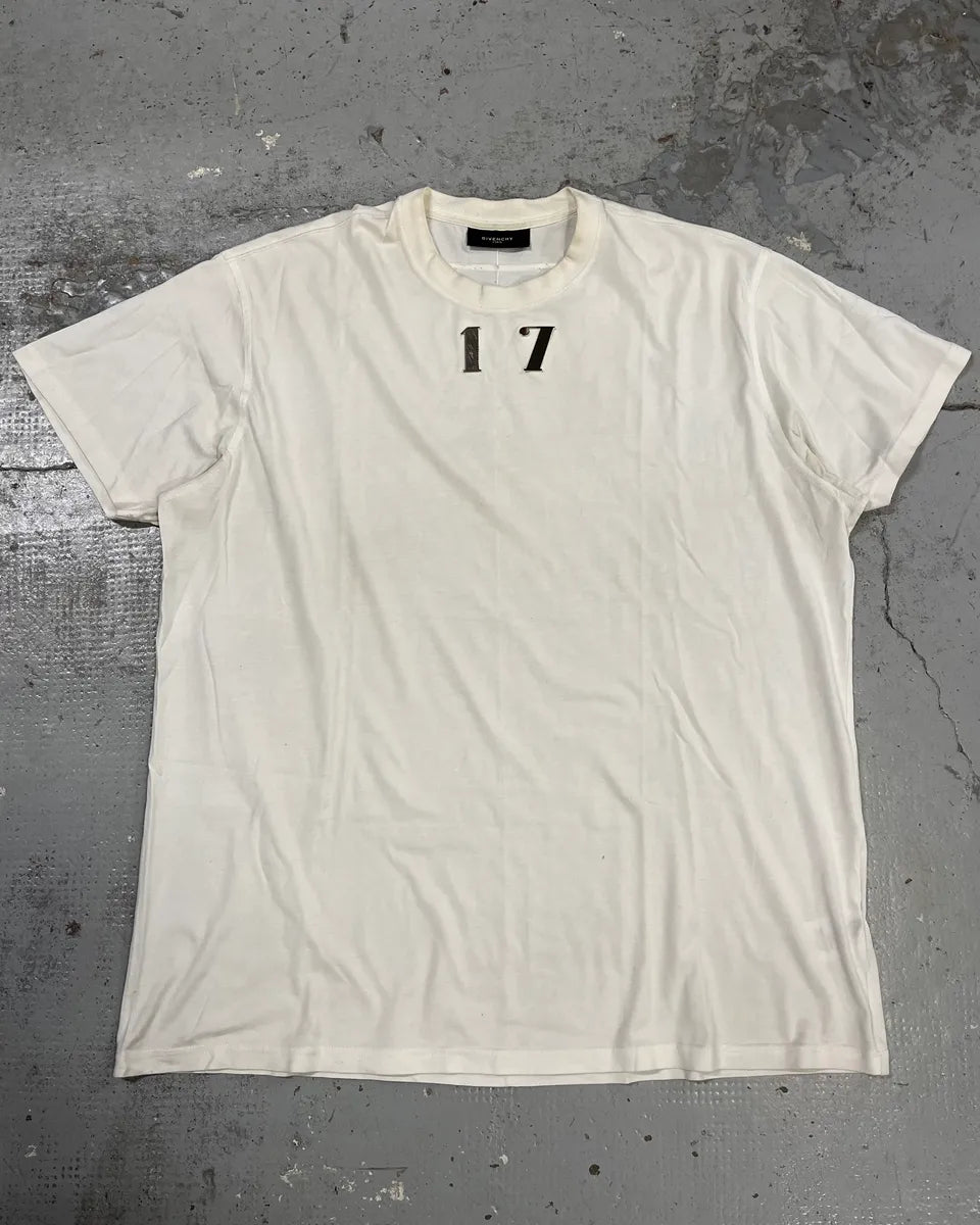 SS2014 Givenchy Silver 17 White T-Shirt by Riccardo Tisci ZeKXXyO 0
