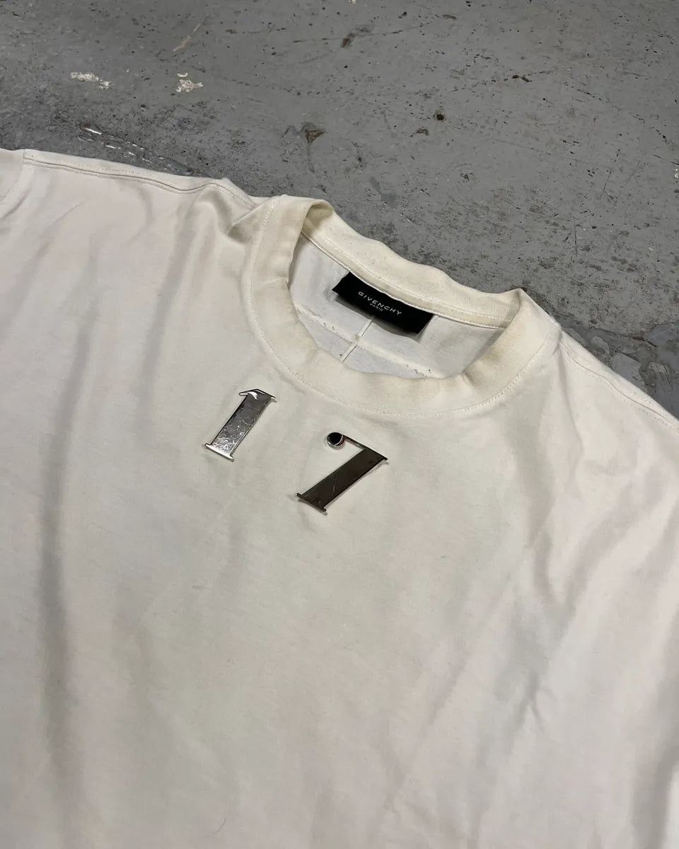 SS2014 Givenchy Silver 17 White T-Shirt by Riccardo Tisci ZeKXXyO 4