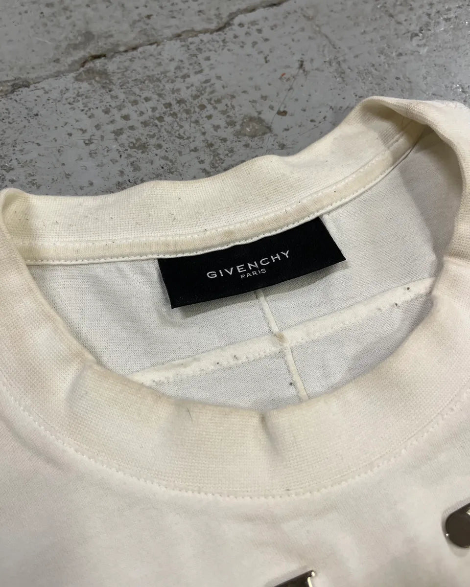 SS2014 Givenchy Silver 17 White T-Shirt by Riccardo Tisci ZeKXXyO 7
