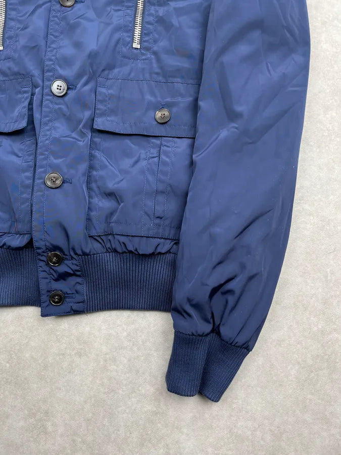 SS2014 Gucci Madonna Navy Nylon Multi-Pocket Jacket by Frida Giannini tpusWXl 5