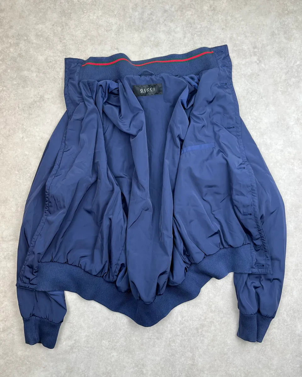 SS2014 Gucci Madonna Navy Nylon Multi-Pocket Jacket by Frida Giannini tpusWXl 9