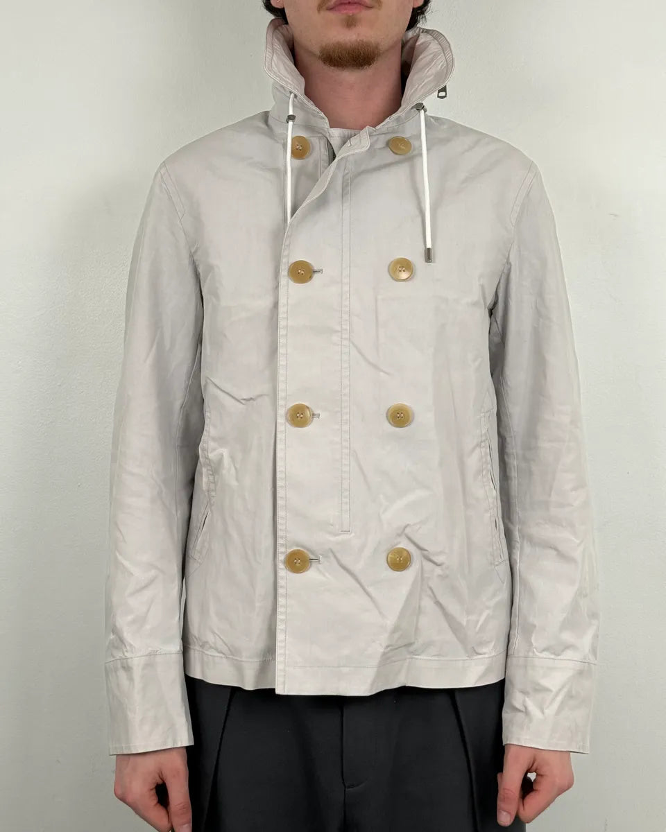 SS2014 Gucci White Light Rain Classy Jacket MjAHZZM 1