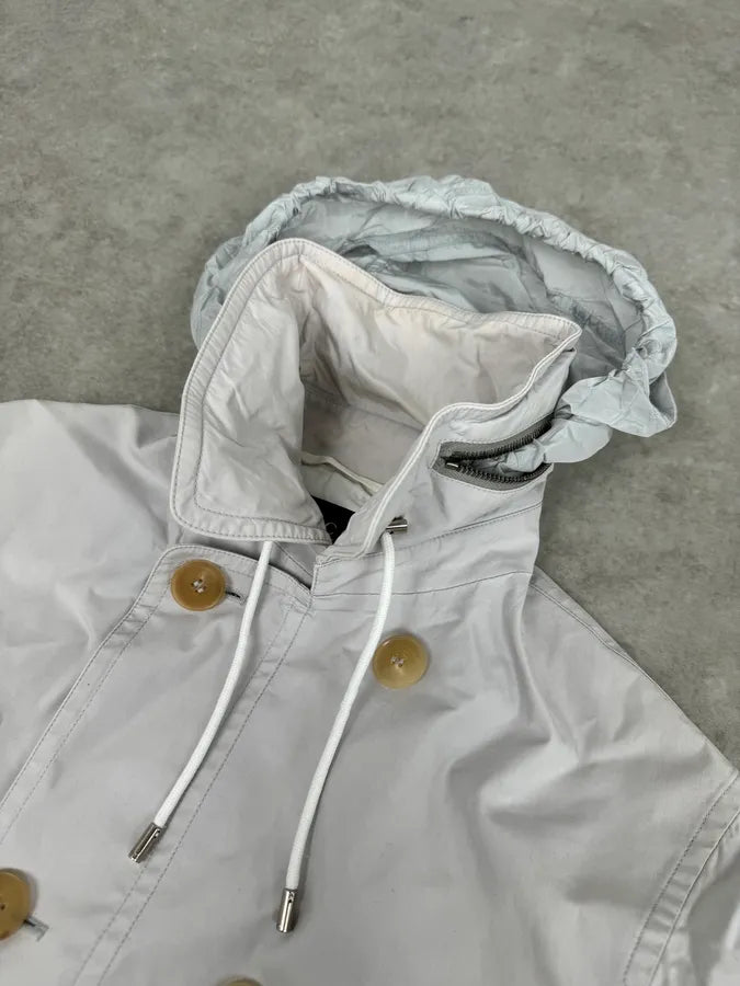 SS2014 Gucci White Light Rain Classy Jacket MjAHZZM 5