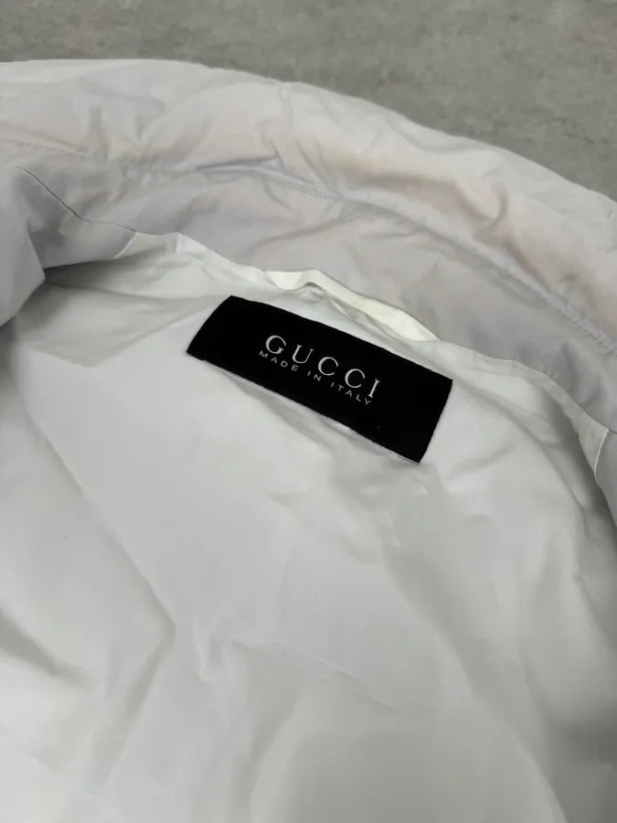 SS2014 Gucci White Light Rain Classy Jacket MjAHZZM 9