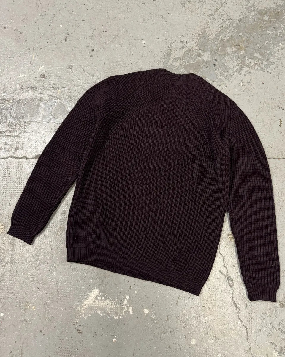 SS2014 Jil Sander Bordeaux Wool Minimalist Sweater (S) 10