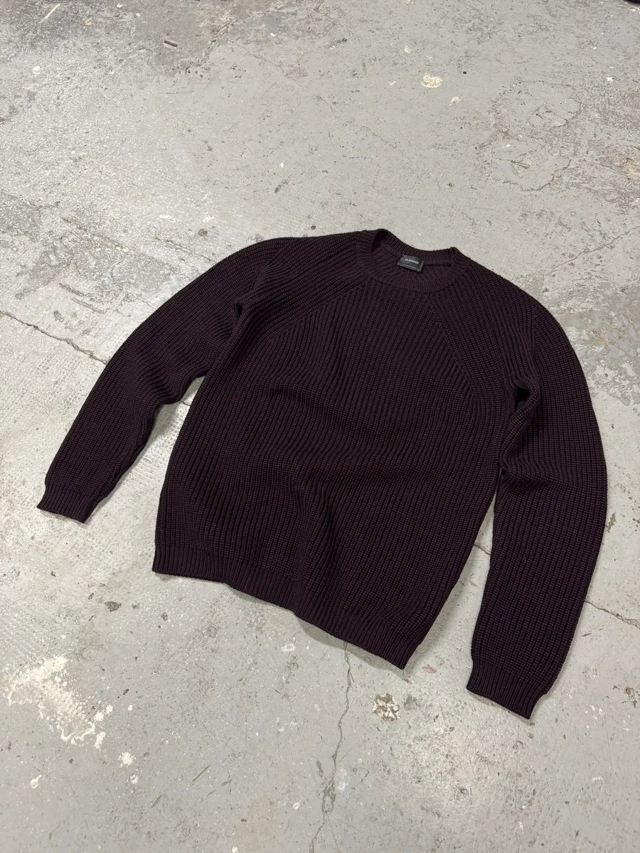 SS2014 Jil Sander Bordeaux Wool Minimalist Sweater (S) 3