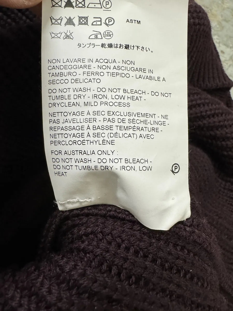 SS2014 Jil Sander Bordeaux Wool Minimalist Sweater (S) 9