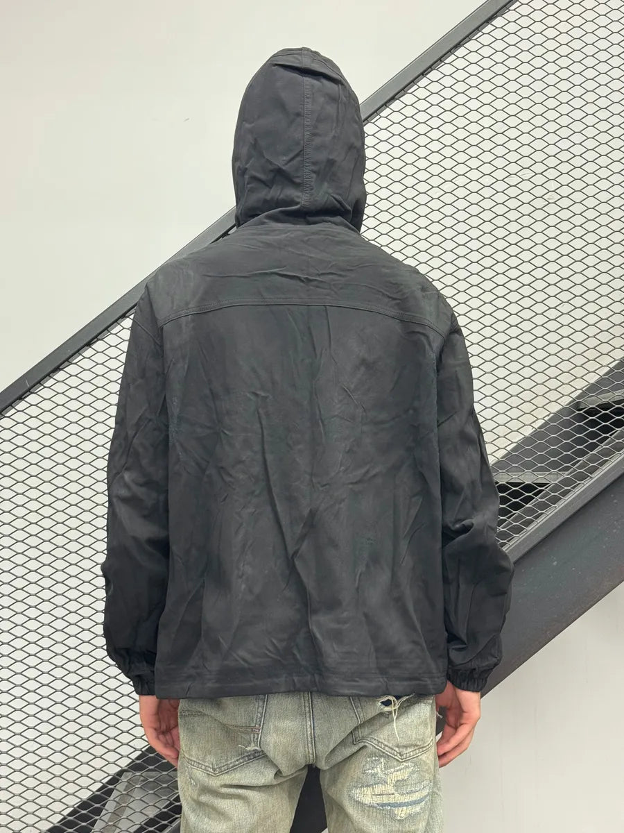 SS2014 Kris Van Assche Black Nylon Contrast Zip Light Jacket DSZLIfe 2