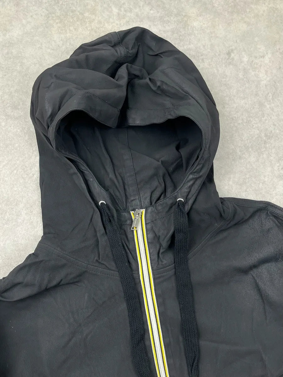SS2014 Kris Van Assche Black Nylon Contrast Zip Light Jacket DSZLIfe 5