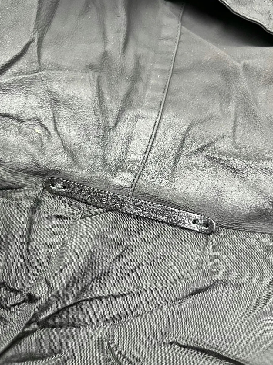 SS2014 Kris Van Assche Black Nylon Contrast Zip Light Jacket DSZLIfe 8