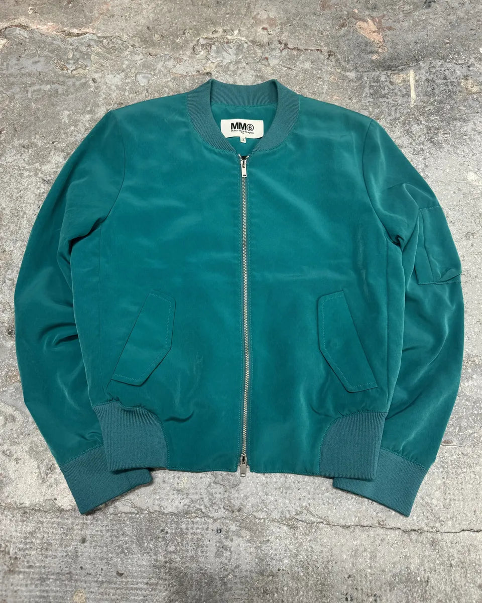 SS2014 Maison Margiela Blue Oxyde Bomber Jacket rFALnQy 4