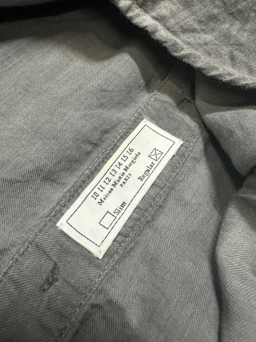 SS2014 Maison Margiela Grey Brut Henley Shirt (L) RuIwmZo 10