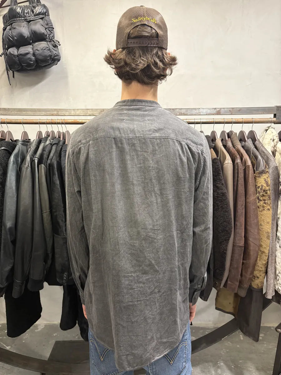 SS2014 Maison Margiela Grey Brut Henley Shirt (L) RuIwmZo 3